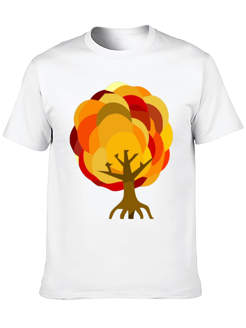Autumn Tree Graphic Black T-Shirt