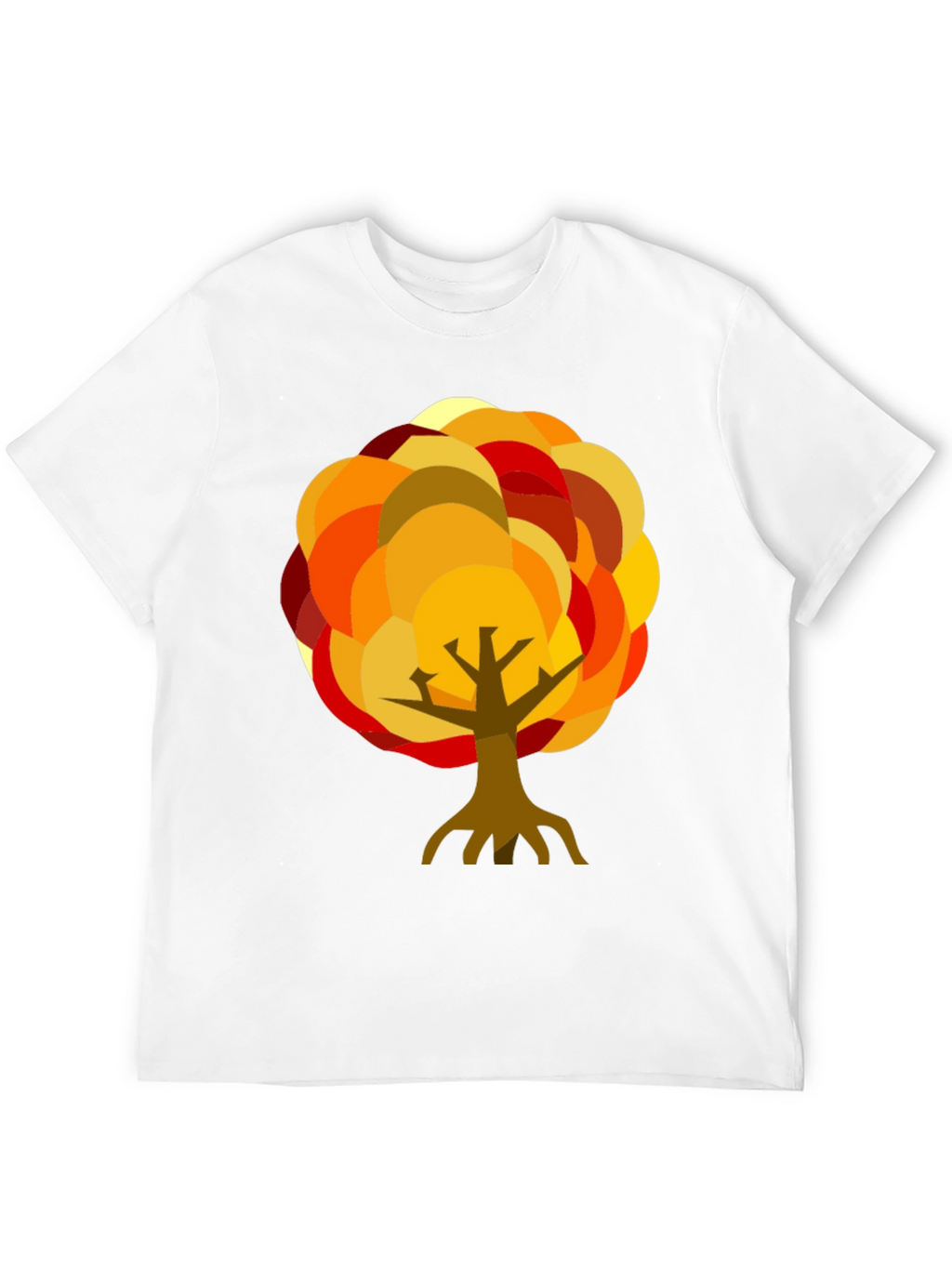 Autumn Tree Graphic Black T-Shirt