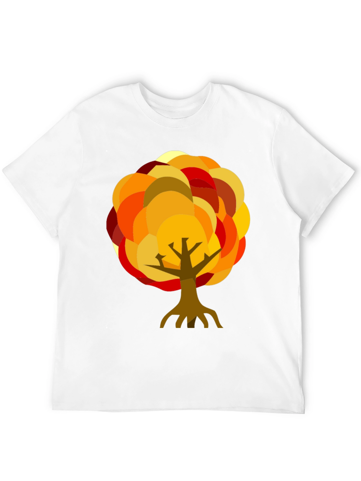 Autumn Tree Graphic Black T-Shirt