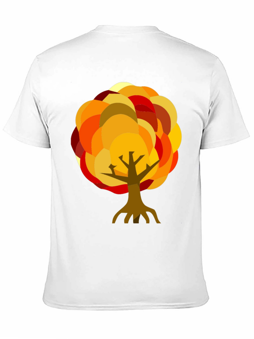 Autumn Tree Graphic Black T-Shirt