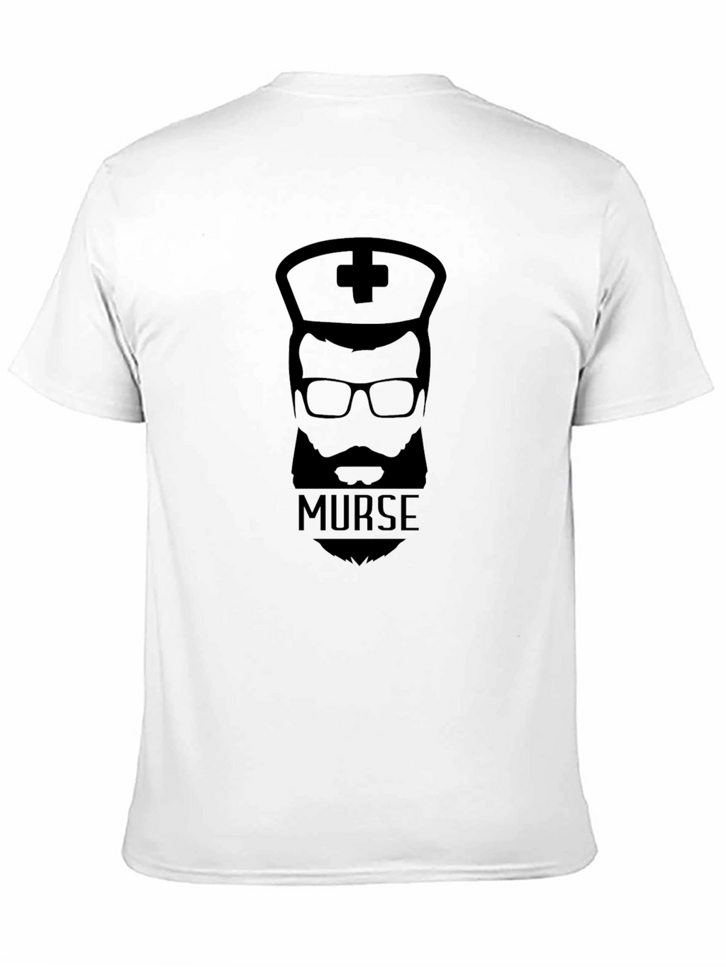 Murse T-Shirt: Bearded Male Nurse Graphic Tee