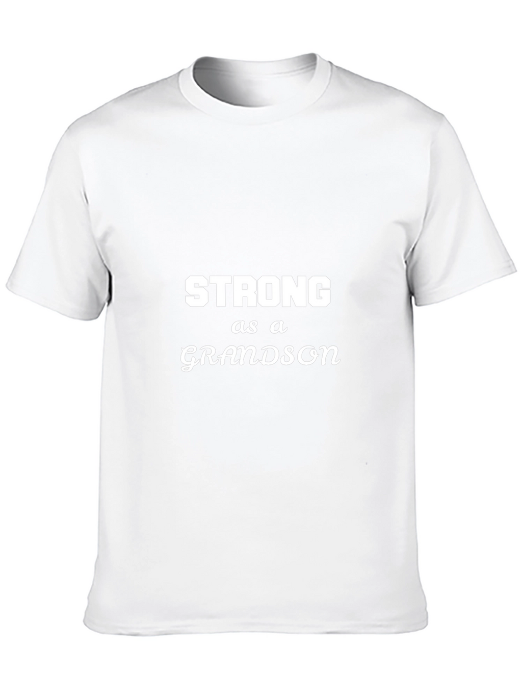 Strong as a Grandson Black T-Shirt