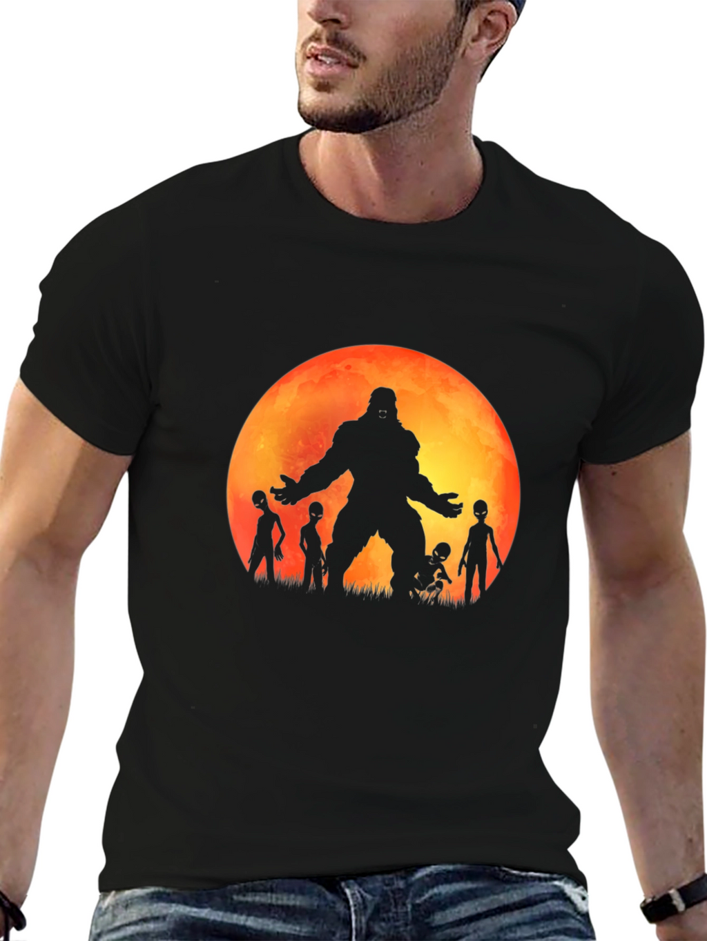 Bigfoot Moon T-Shirt
