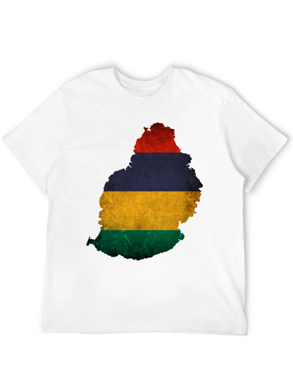 Mauritius Flag Map Graphic T-Shirt