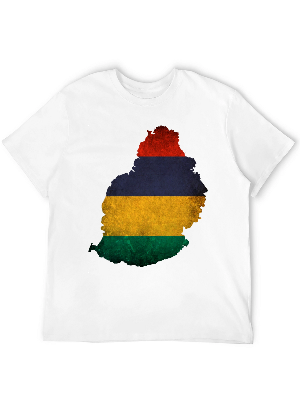 Mauritius Flag Map Graphic T-Shirt