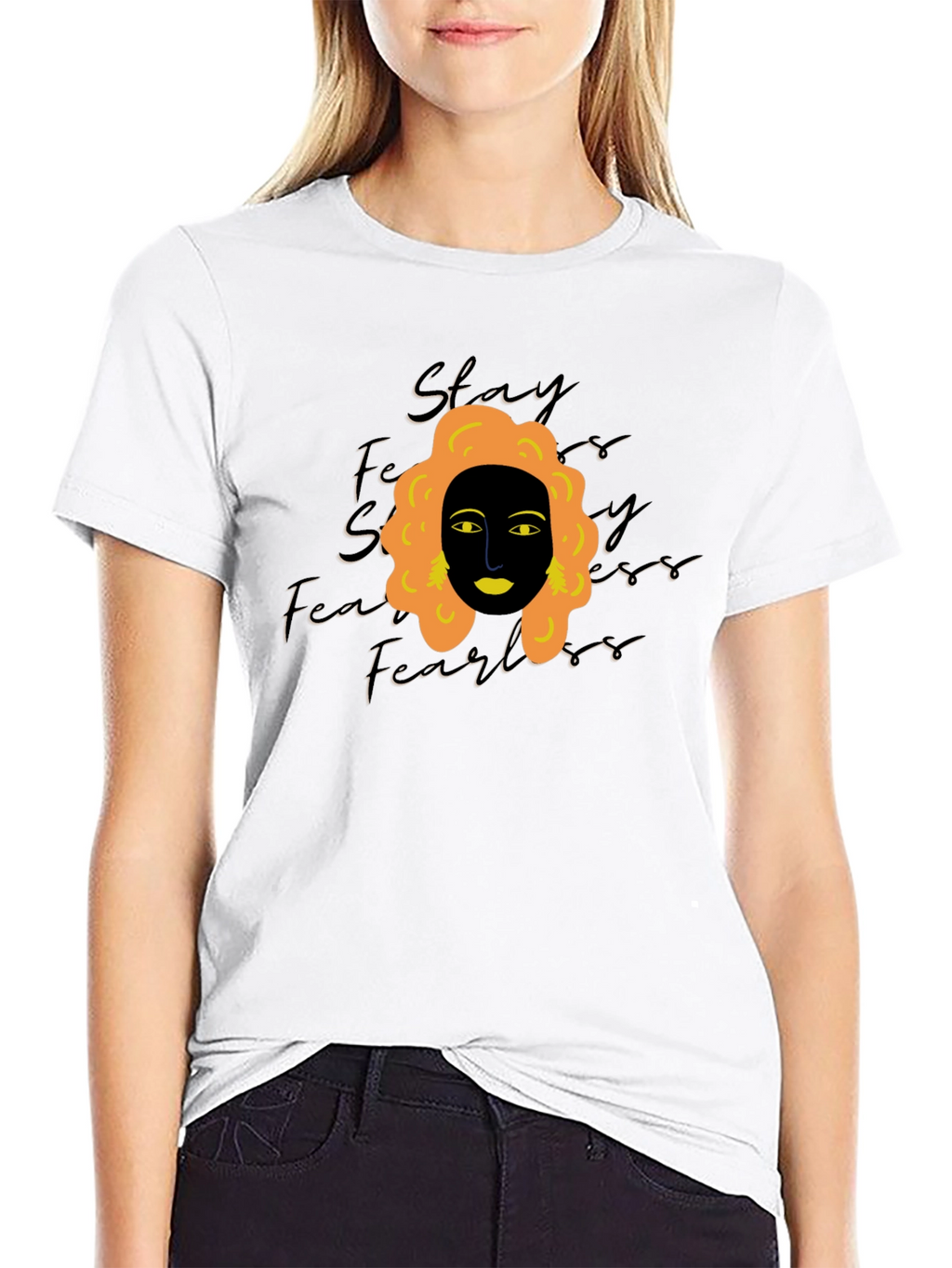 Stay Fearless Graphic Tee - Black