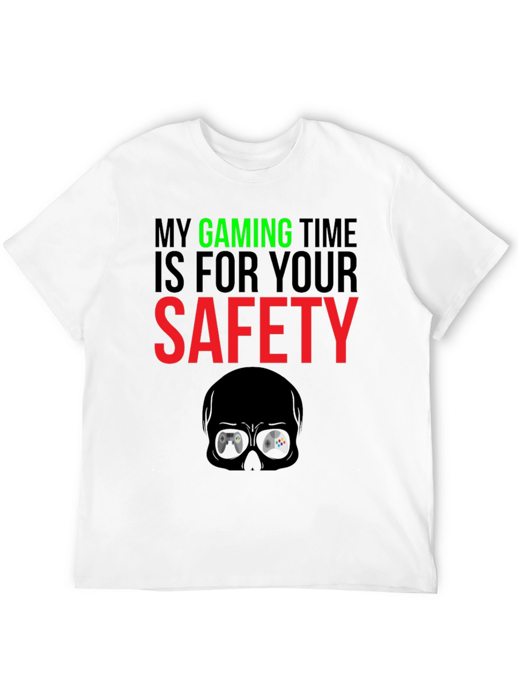 Gaming Time Safety Black T-Shirt