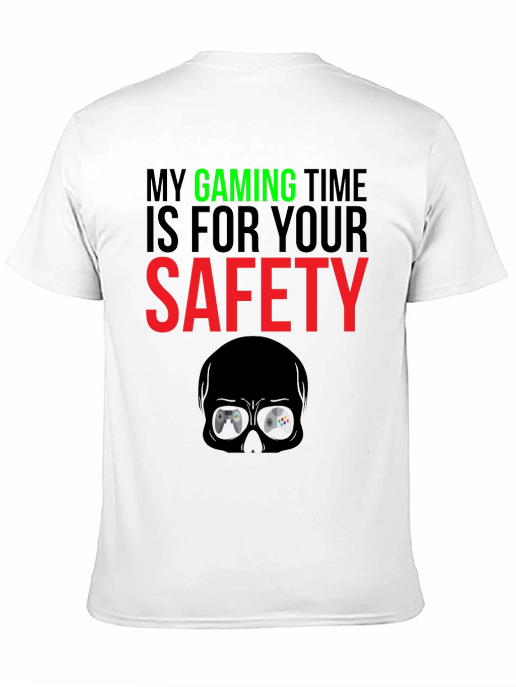 Gaming Time Safety Black T-Shirt