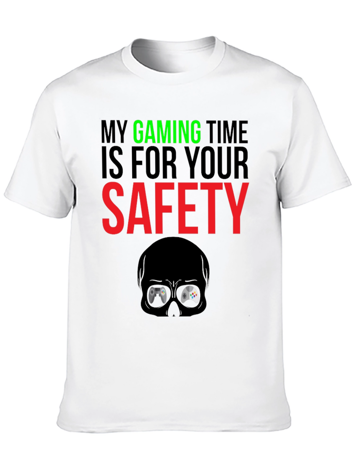 Gaming Time Safety Black T-Shirt