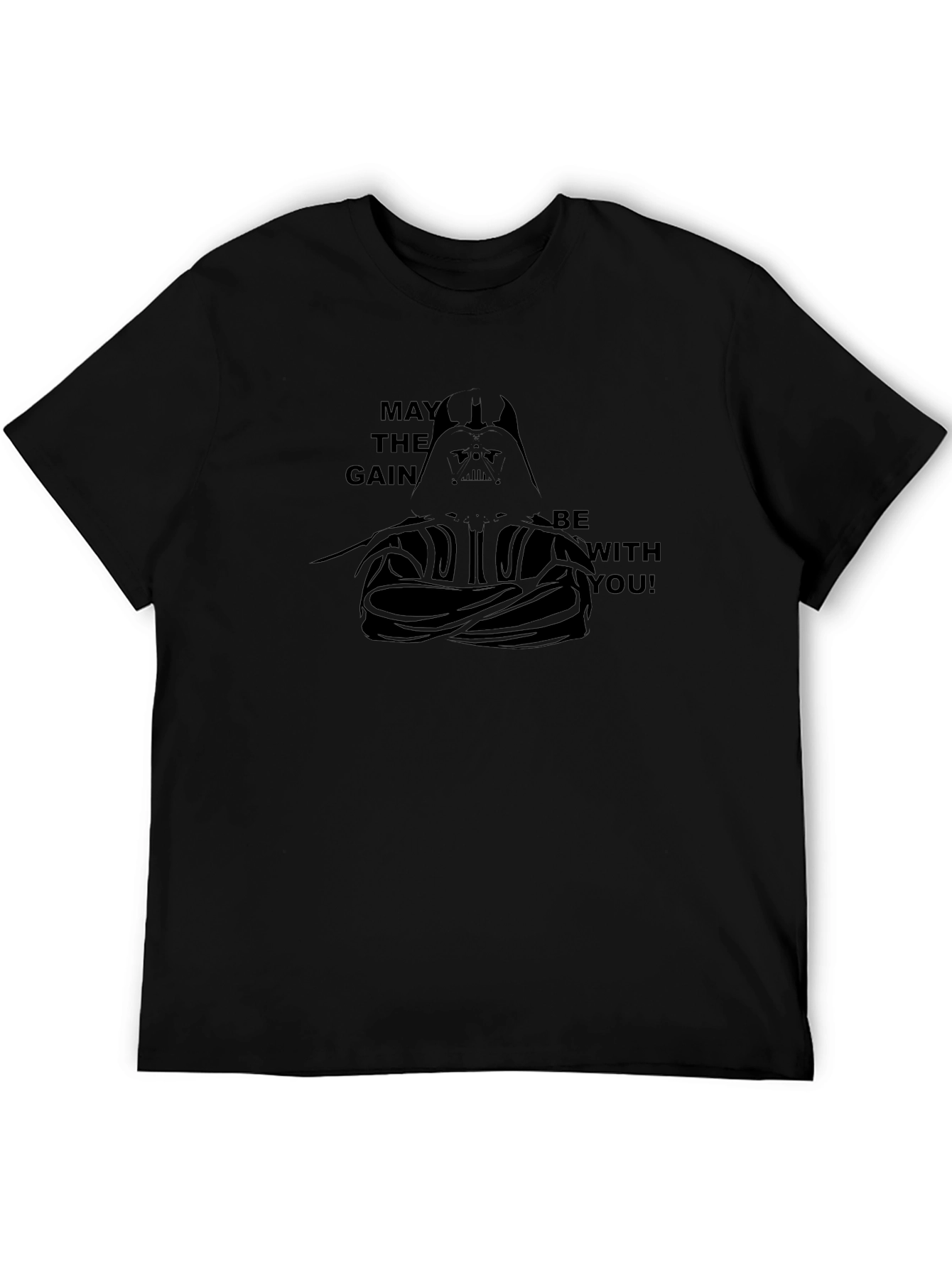 May The Gain Be With You Black T-Shirt