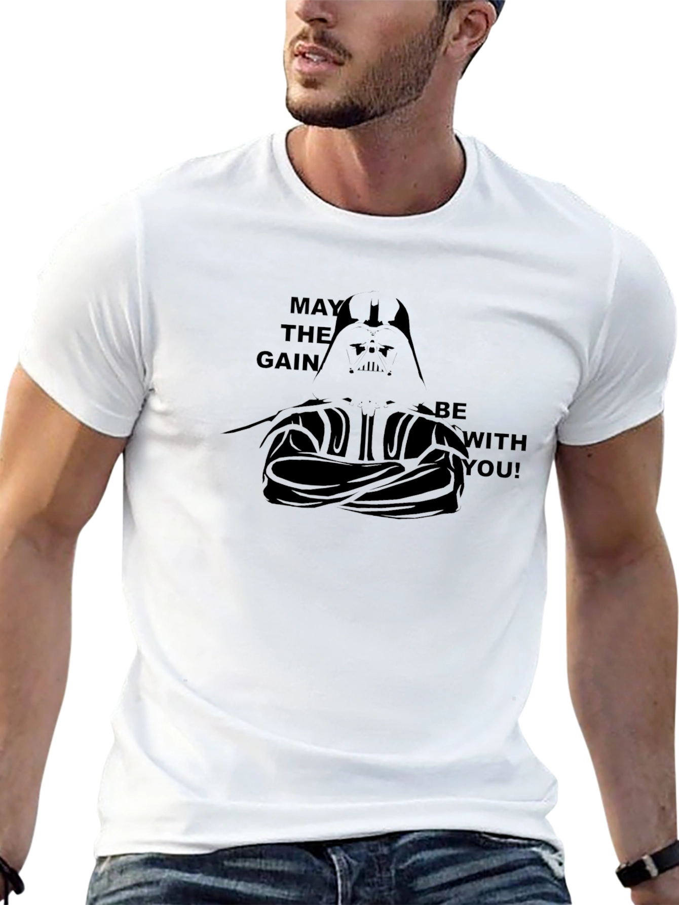 May The Gain Be With You Black T-Shirt