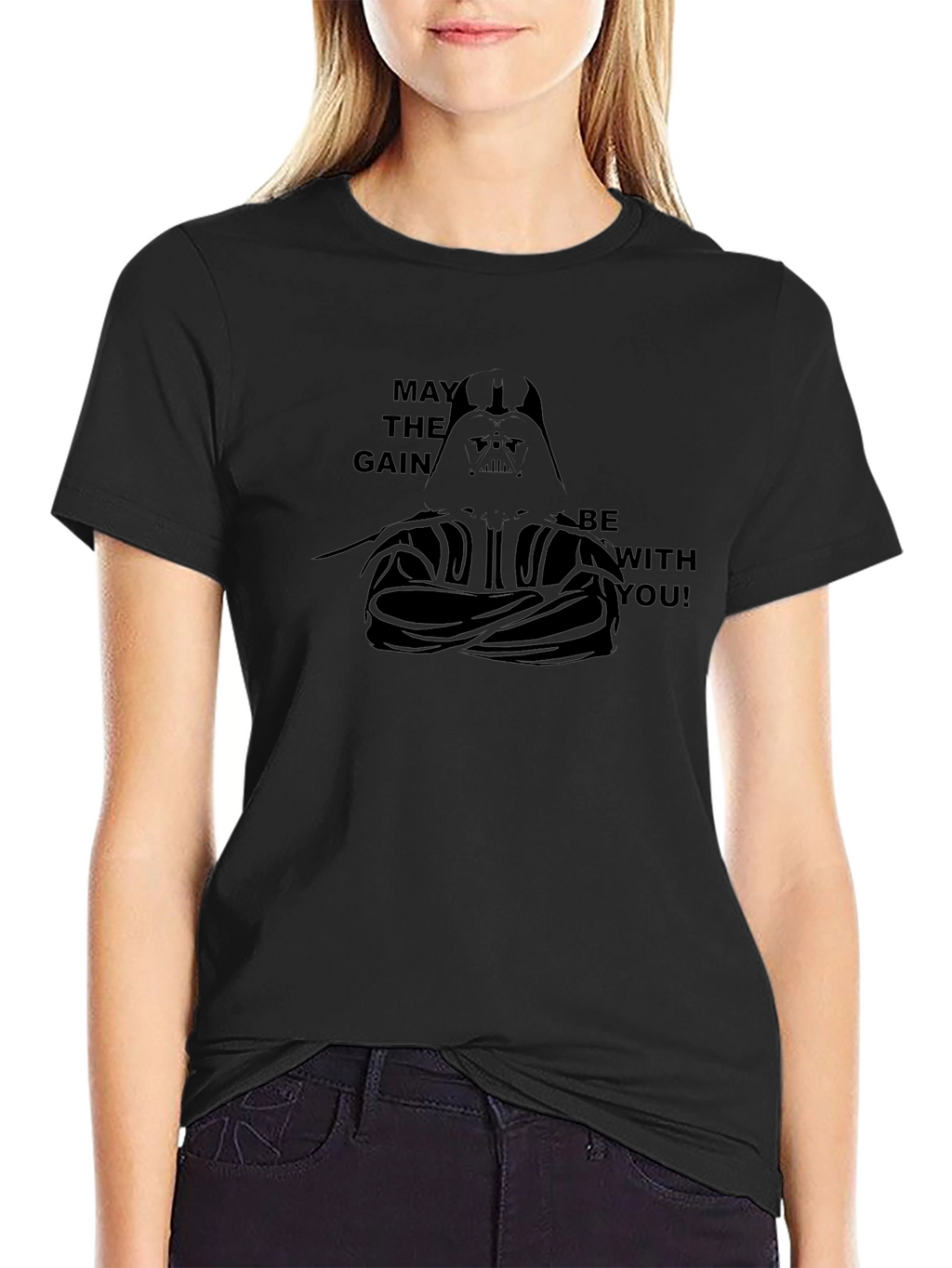 May The Gain Be With You Black T-Shirt