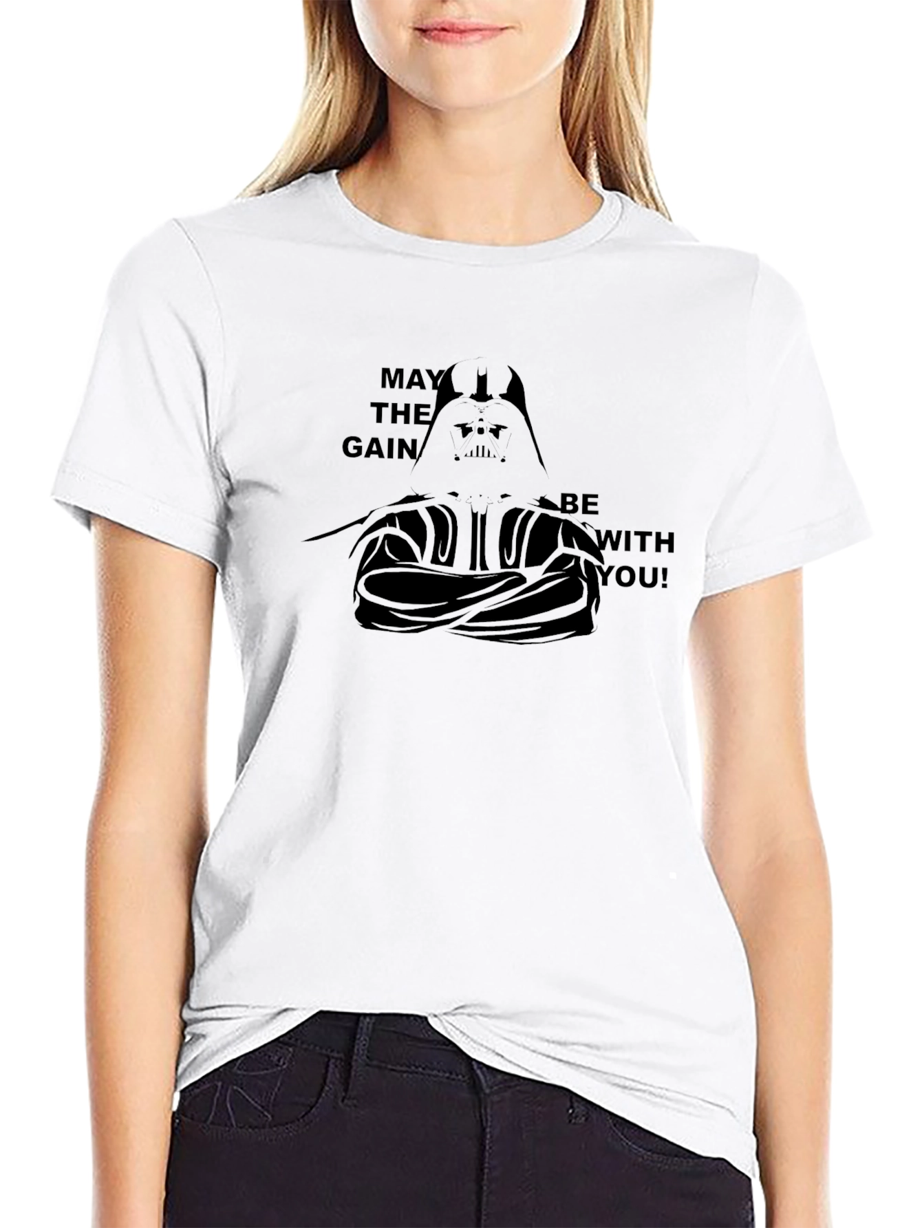 May The Gain Be With You Black T-Shirt