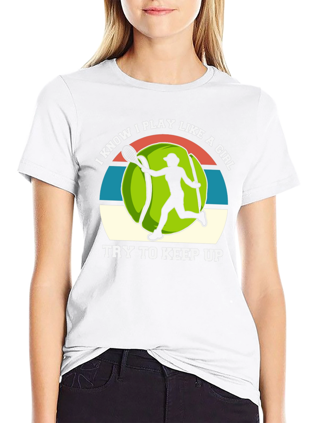 Tennis Player Girl Power T-Shirt