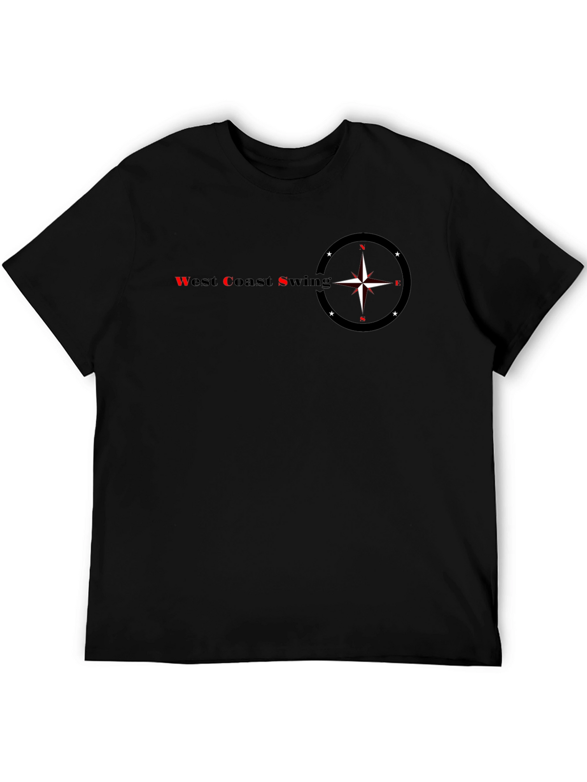West Coast Swing Graphic Black T-Shirt