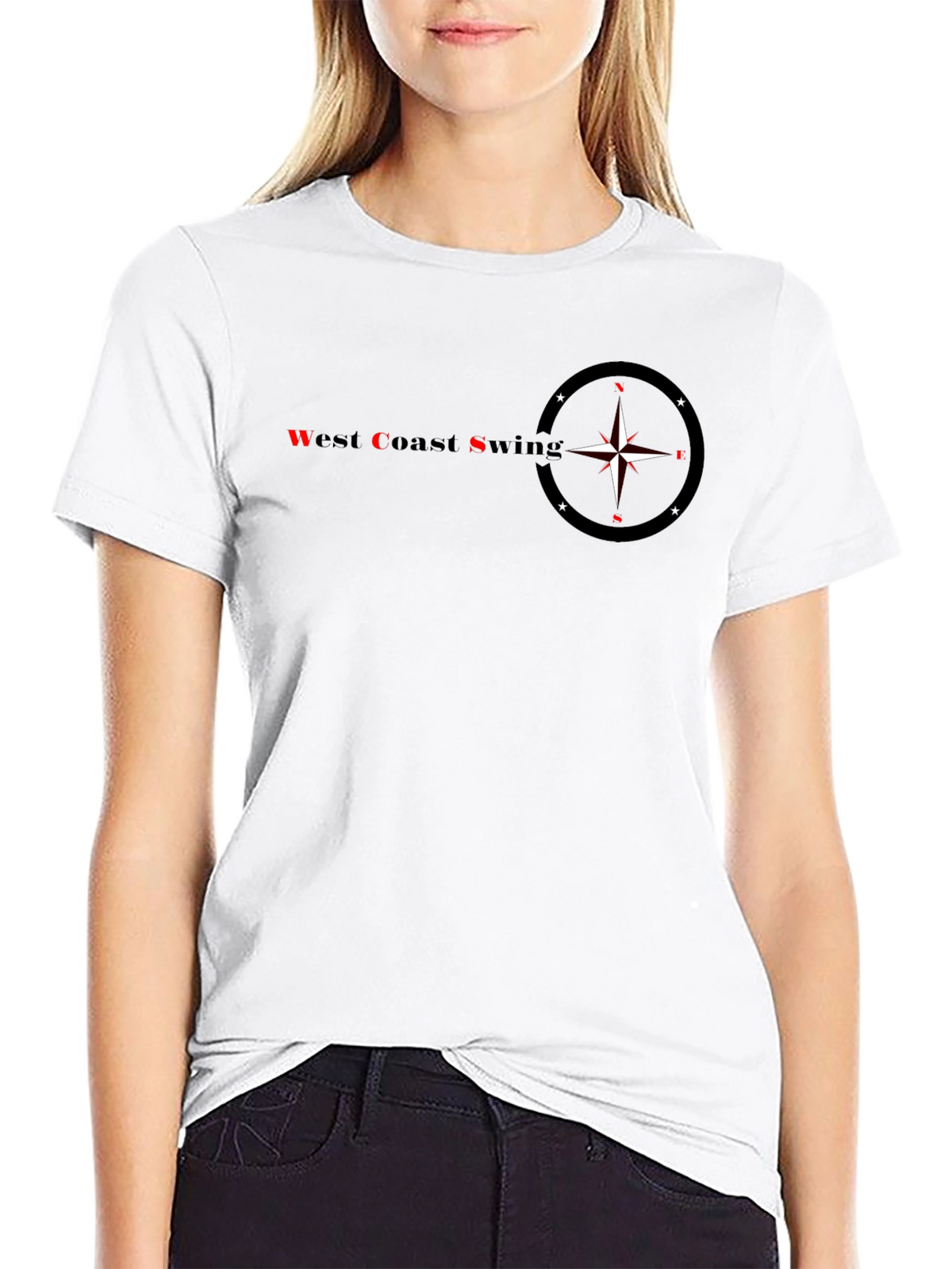 West Coast Swing Graphic Black T-Shirt