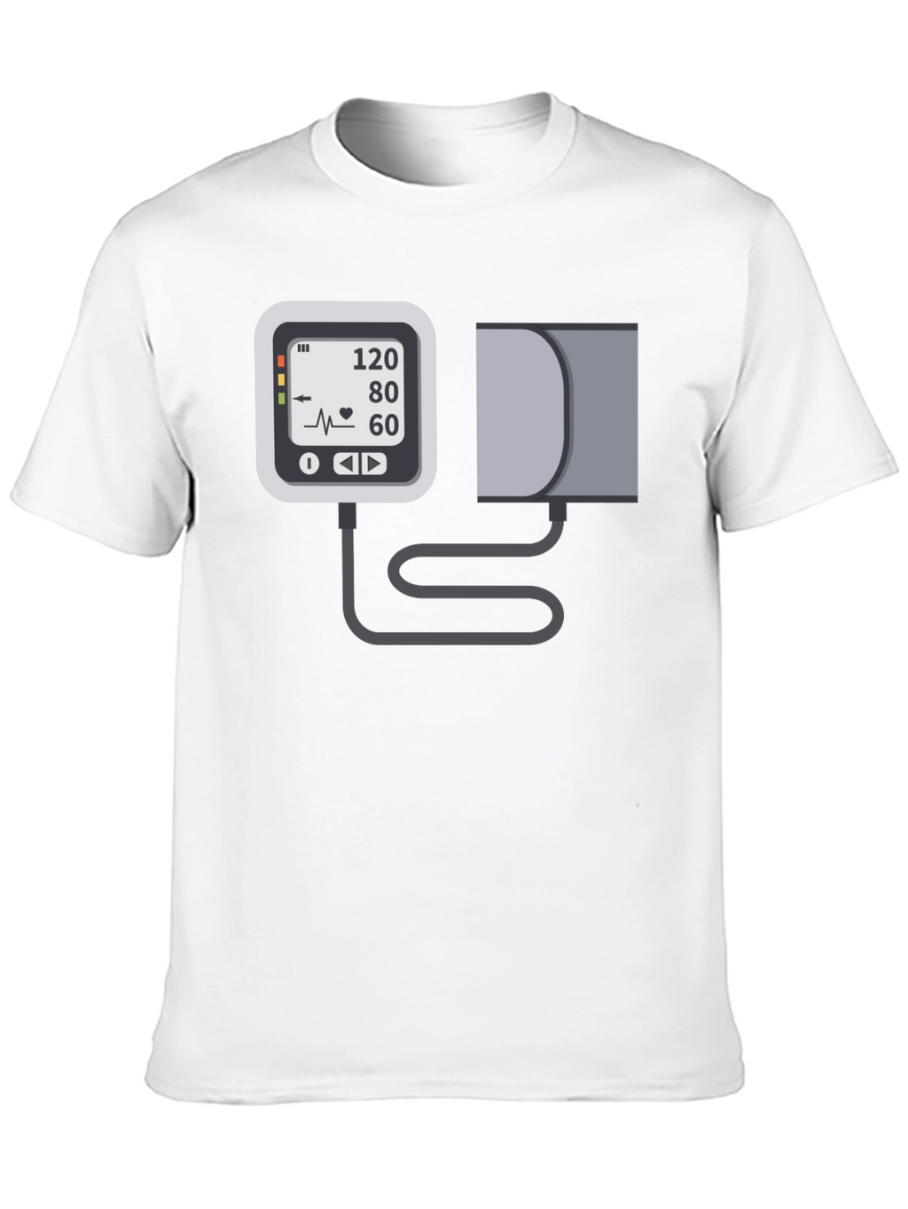 Blood Pressure Monitor Graphic Tee - Black