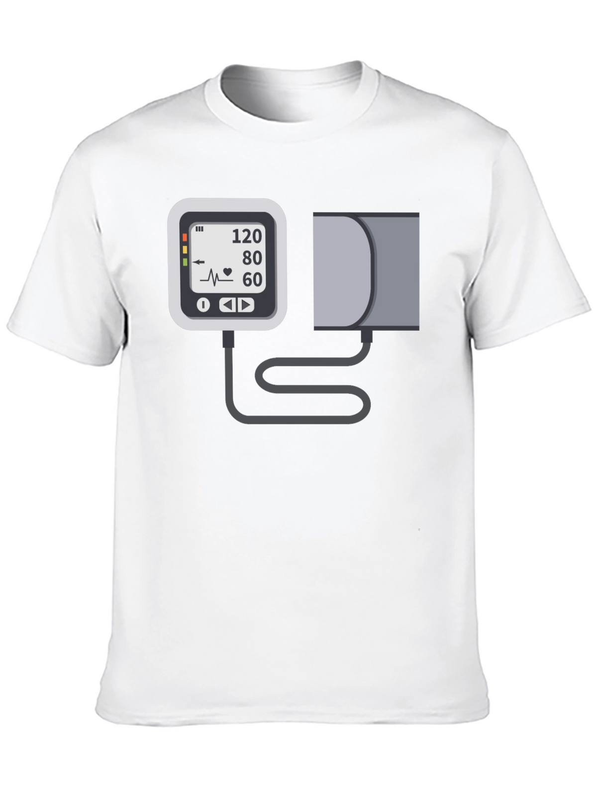Blood Pressure Monitor Graphic Tee - Black