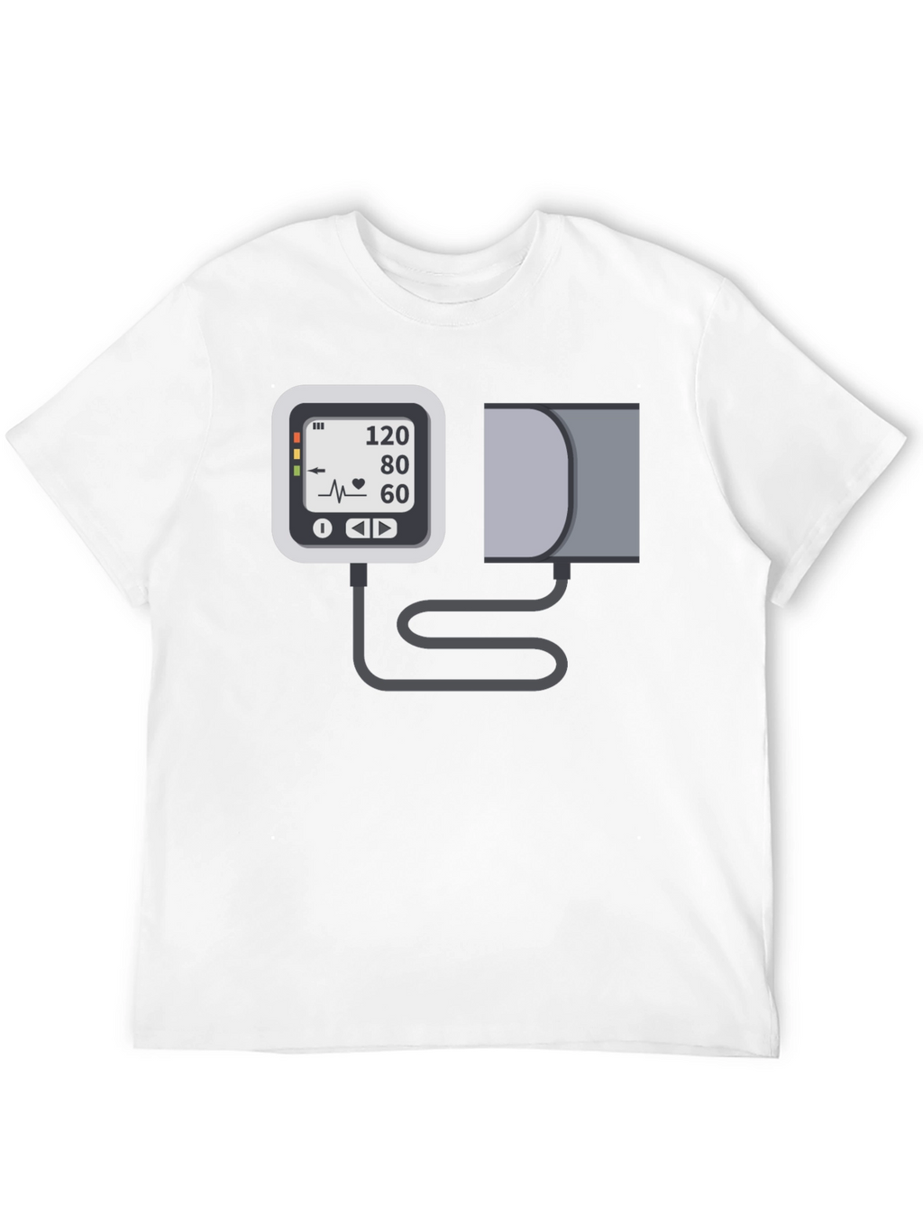 Blood Pressure Monitor Graphic Tee - Black