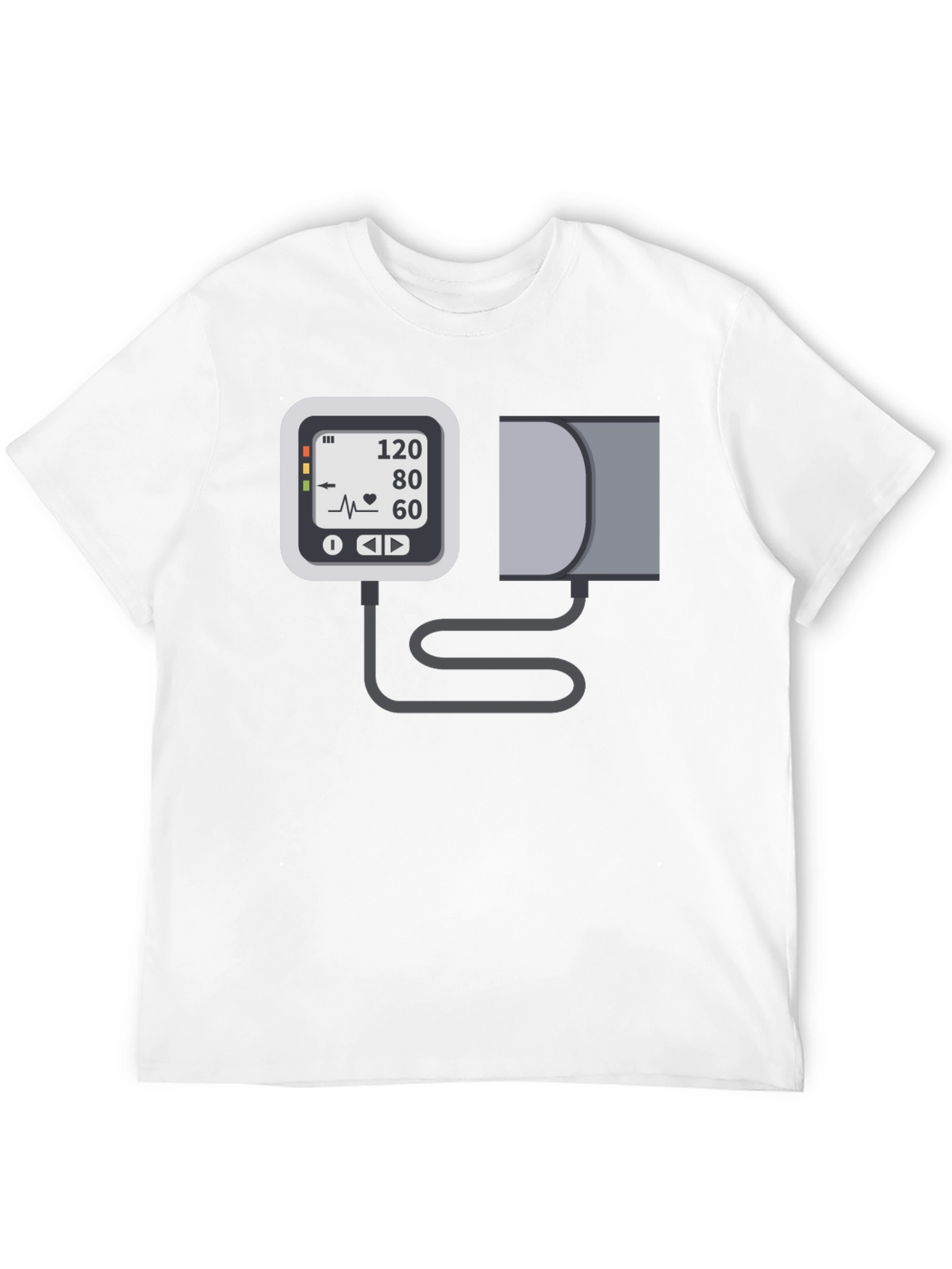 Blood Pressure Monitor Graphic Tee - Black