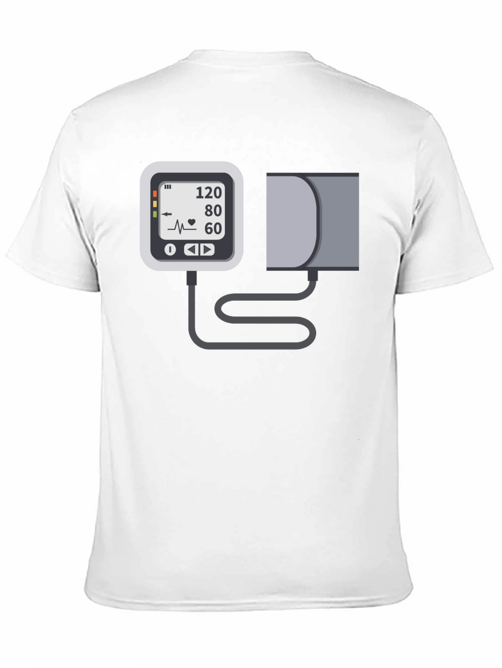 Blood Pressure Monitor Graphic Tee - Black