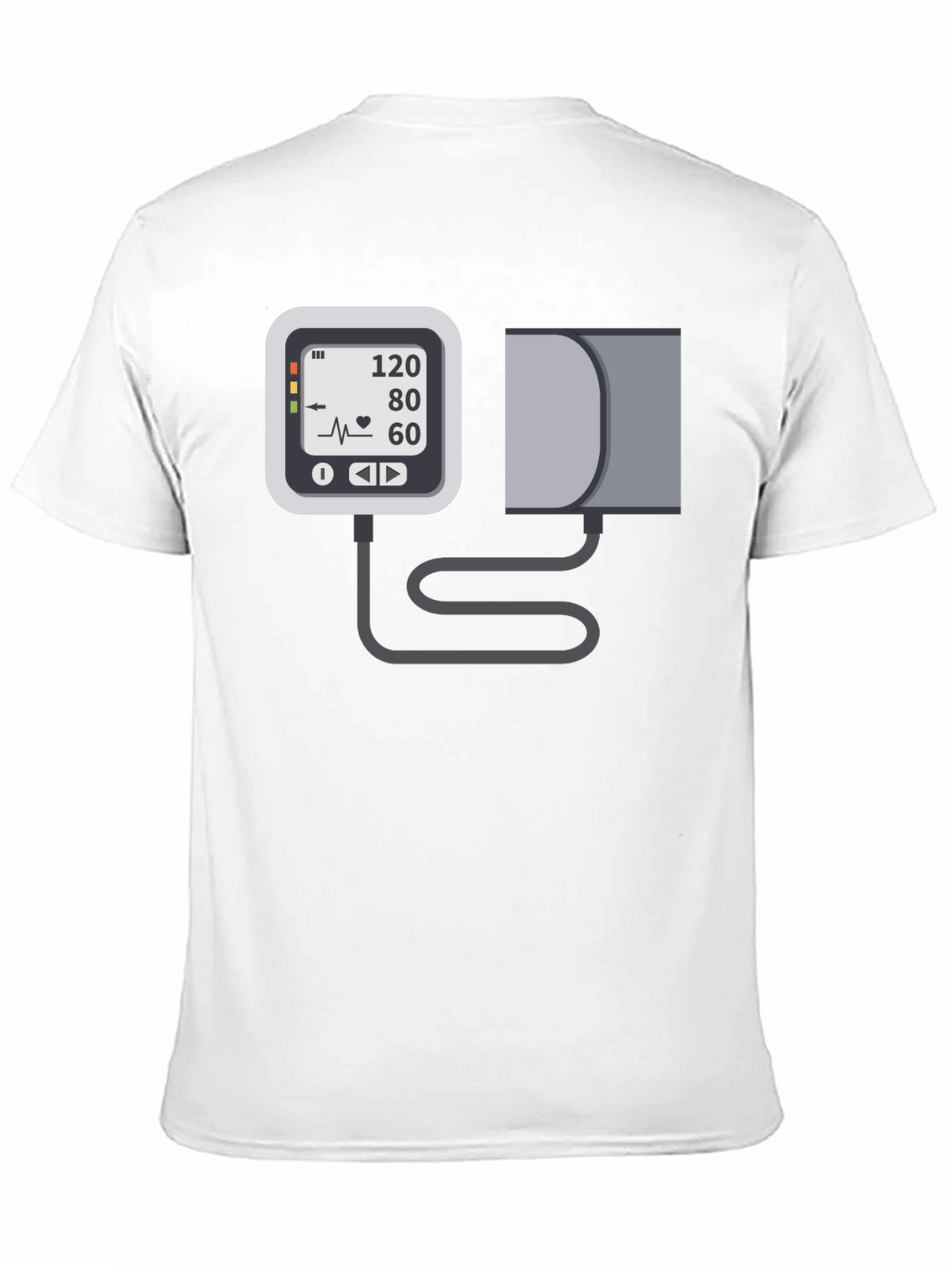 Blood Pressure Monitor Graphic Tee - Black