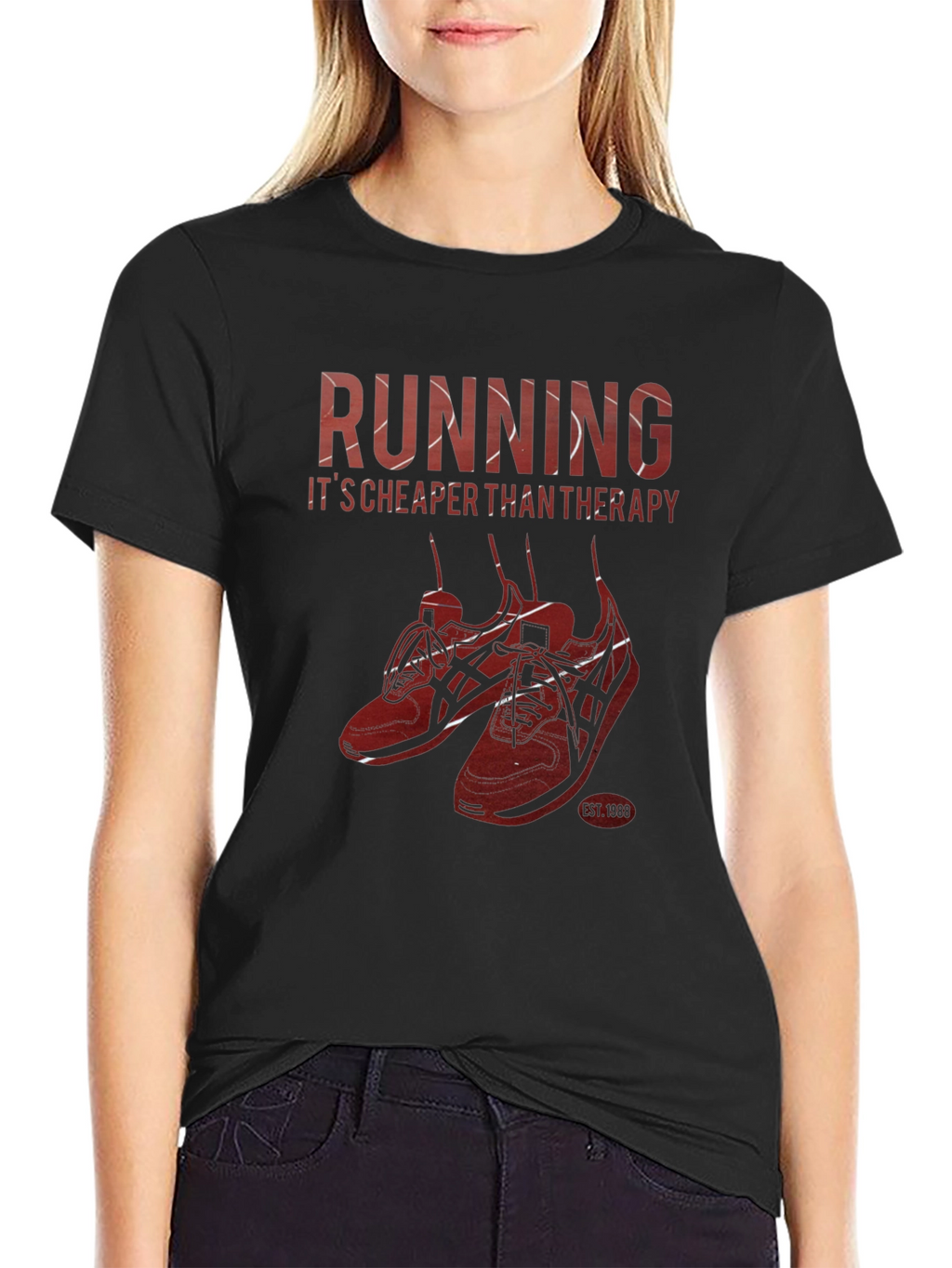 Running Cheaper Than Therapy Graphic T-Shirt