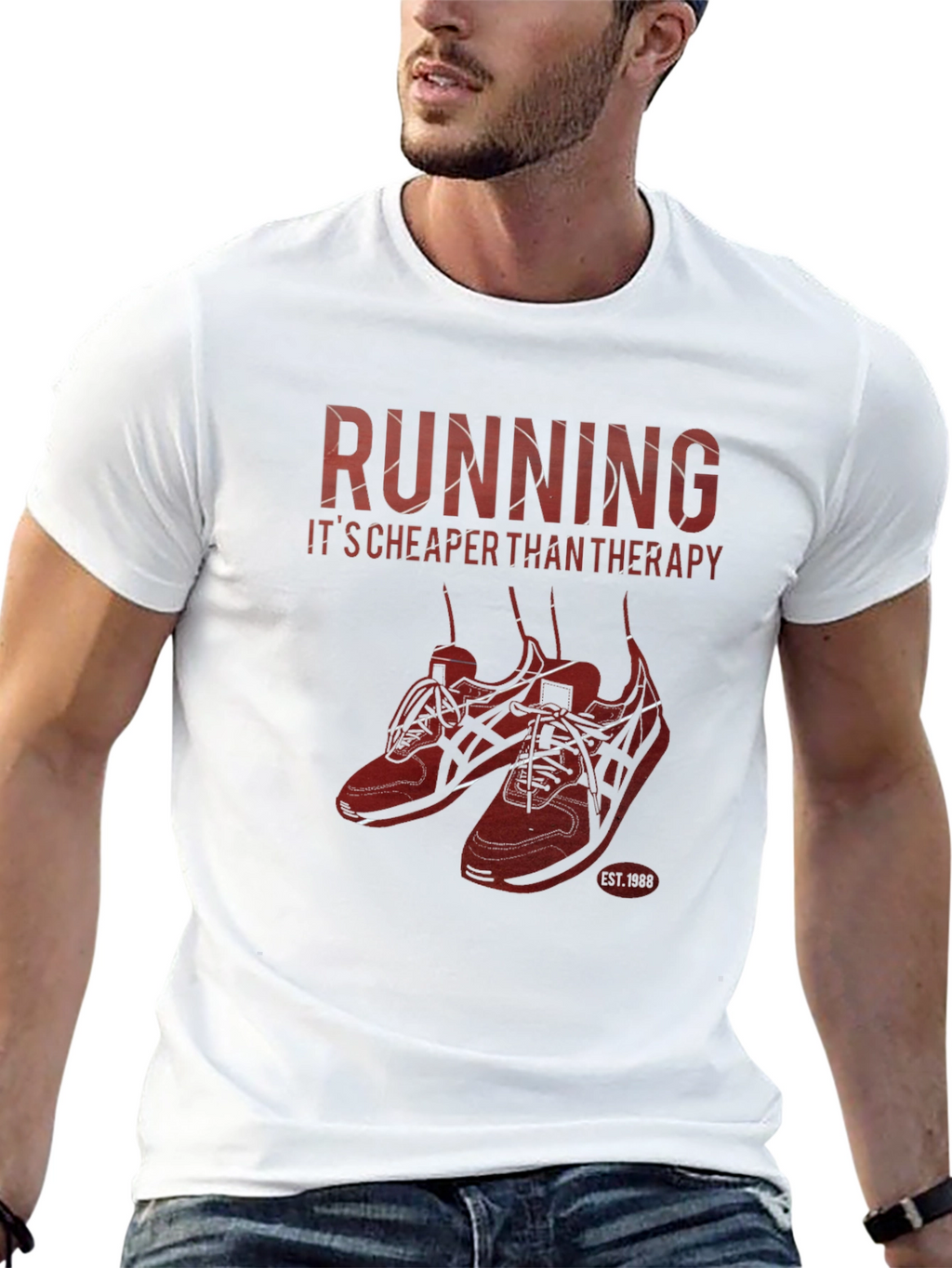 Running Cheaper Than Therapy Graphic T-Shirt