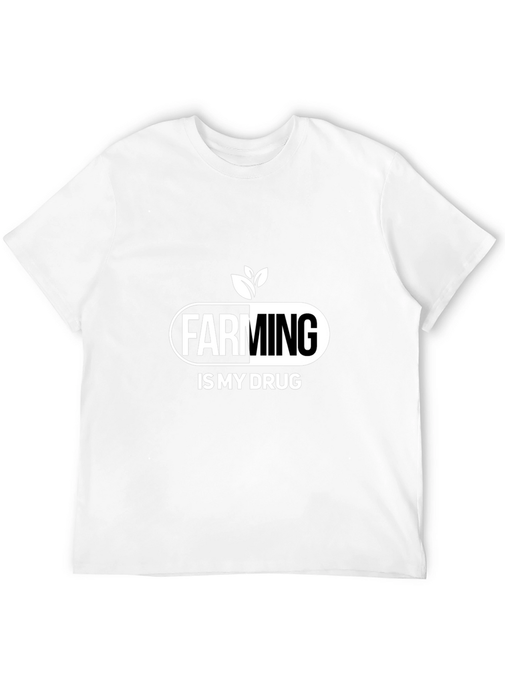 Farming is My Drug T-Shirt - Black Cotton