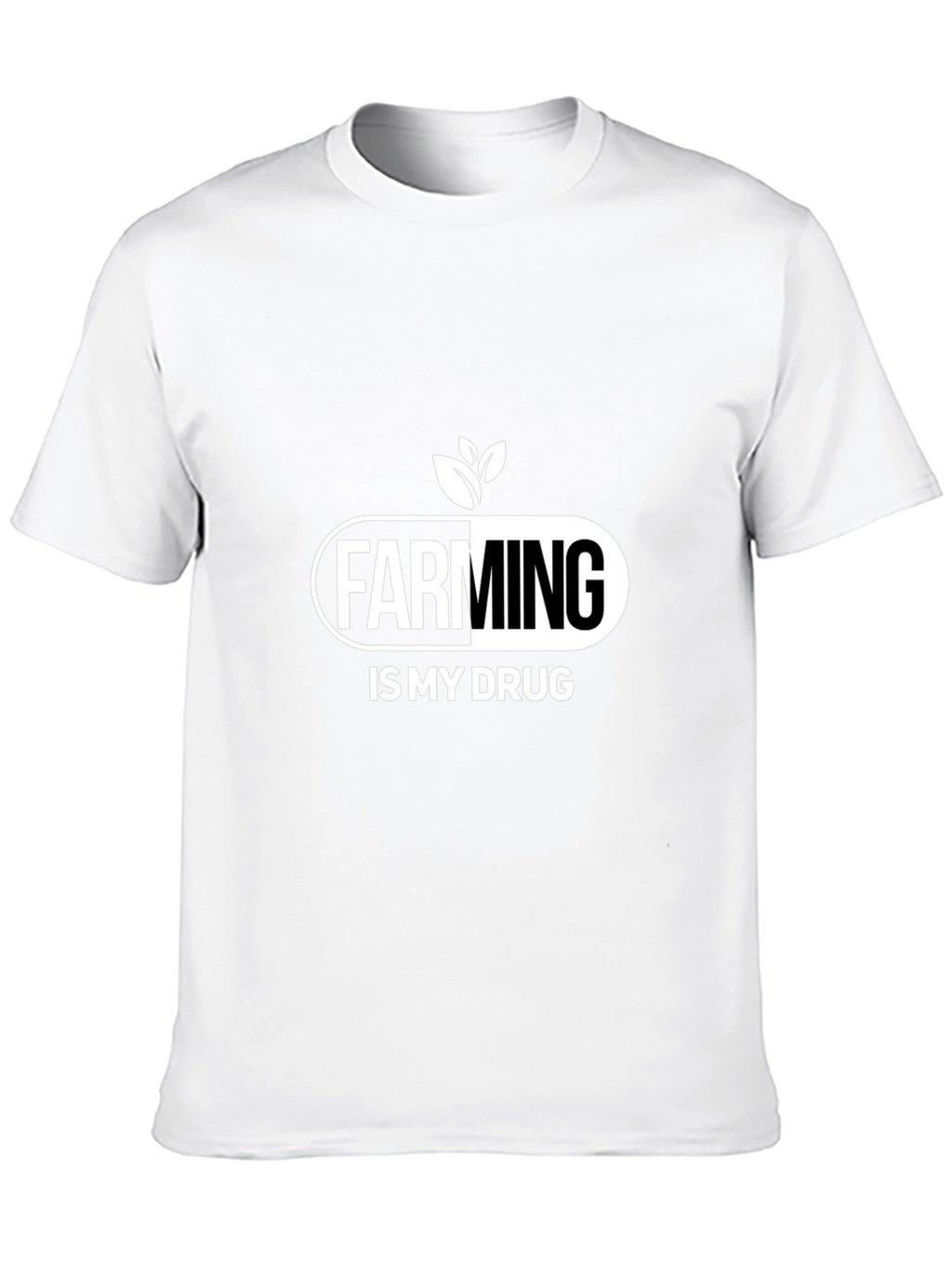 Farming is My Drug T-Shirt - Black Cotton