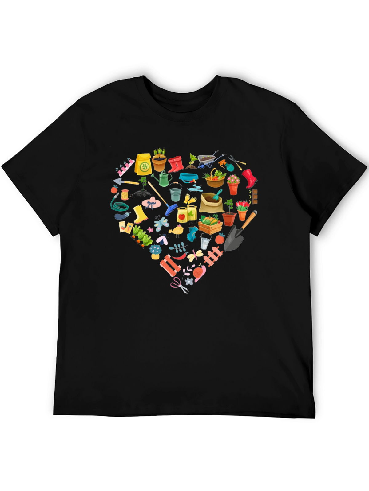 Gardening Lovers Black T-Shirt