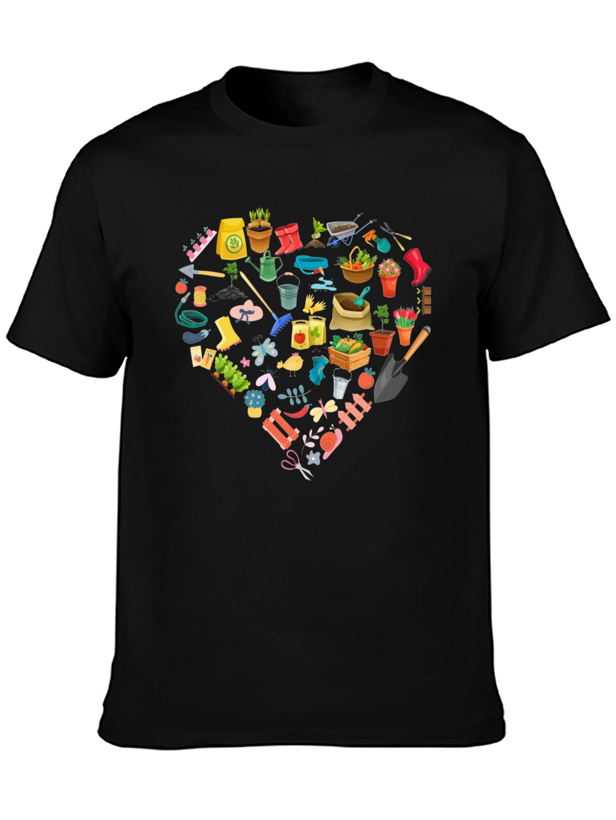 Gardening Lovers Black T-Shirt