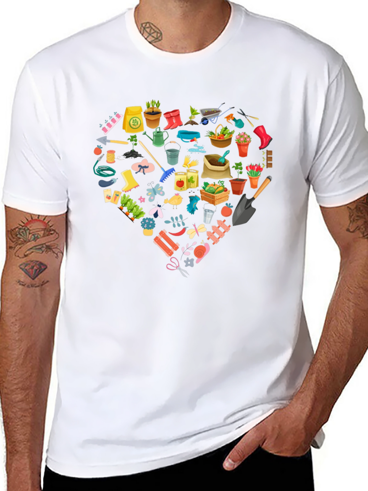 Gardening Lovers Black T-Shirt