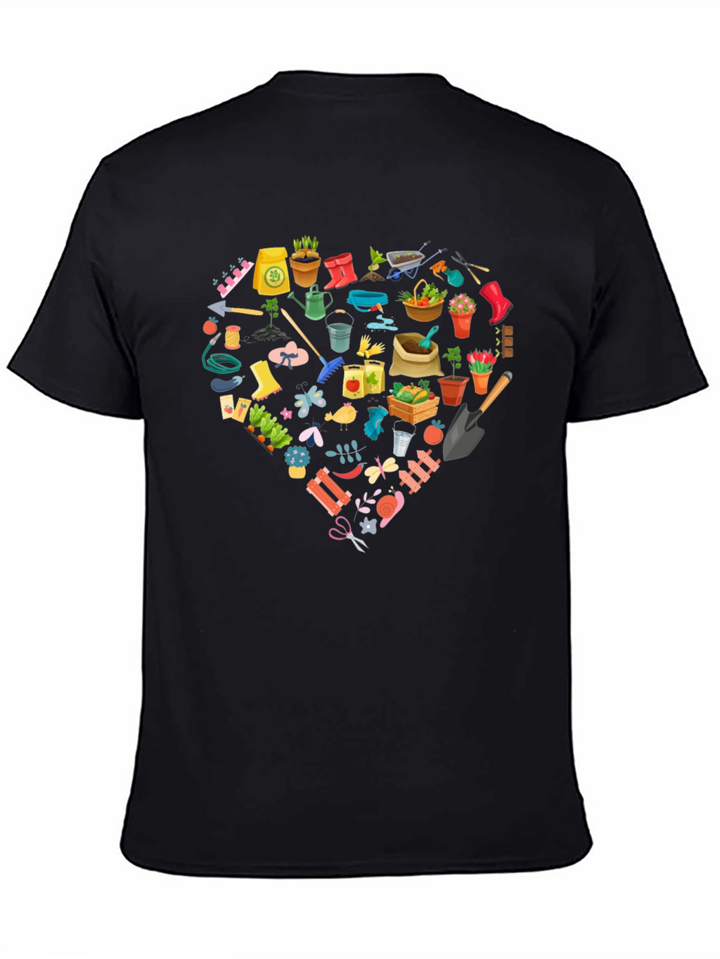 Gardening Lovers Black T-Shirt