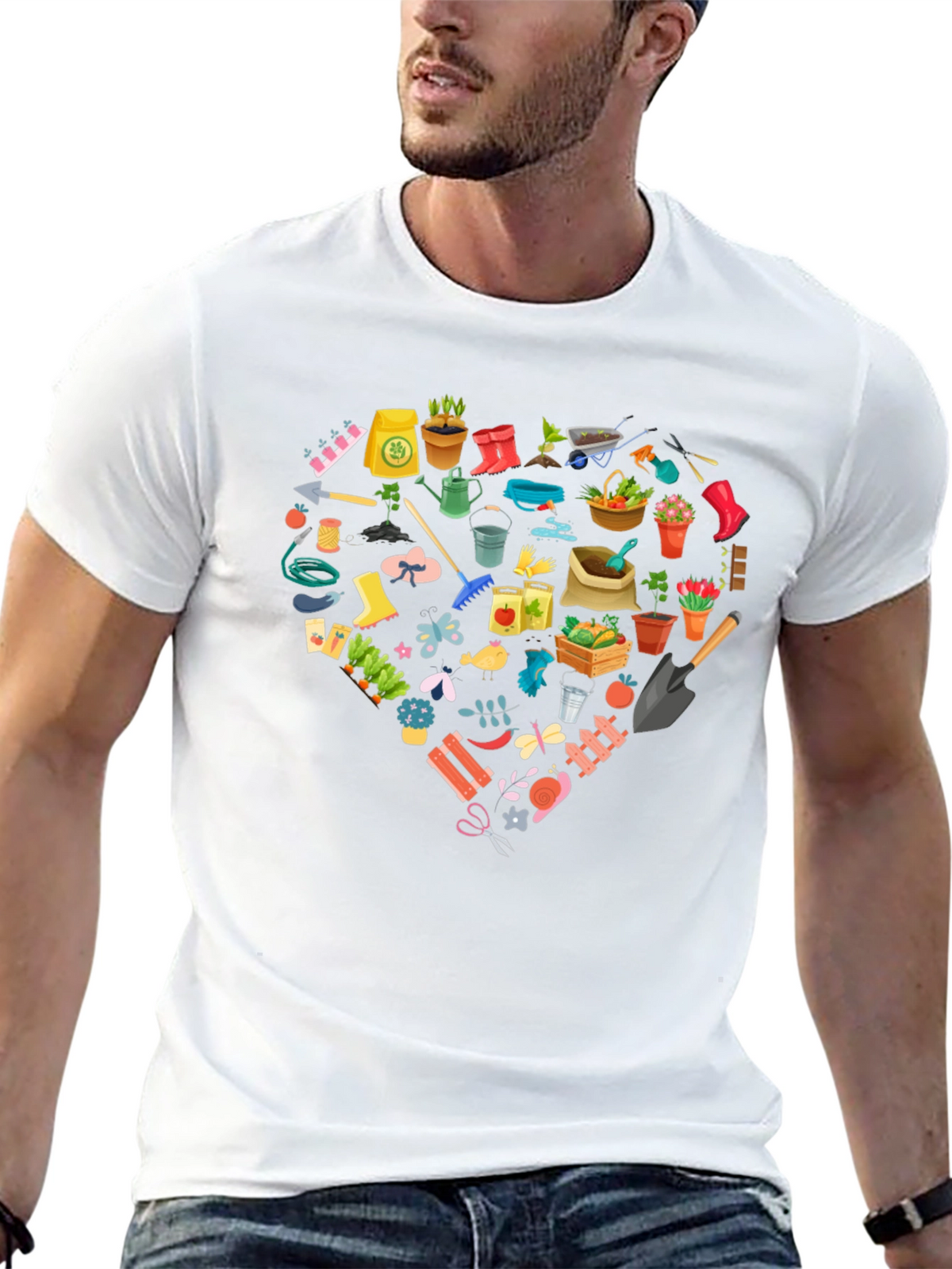 Gardening Lovers Black T-Shirt