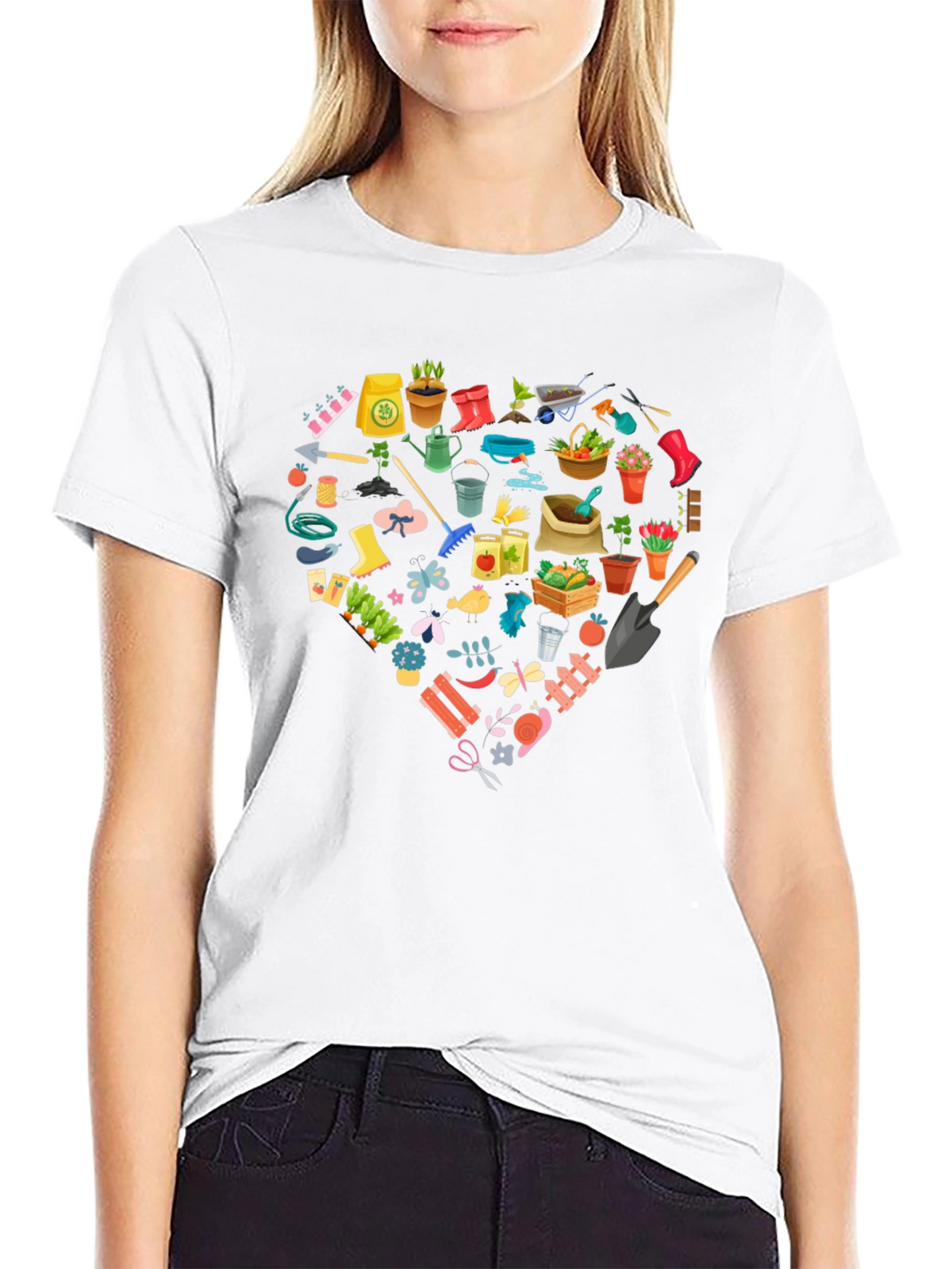 Gardening Lovers Black T-Shirt
