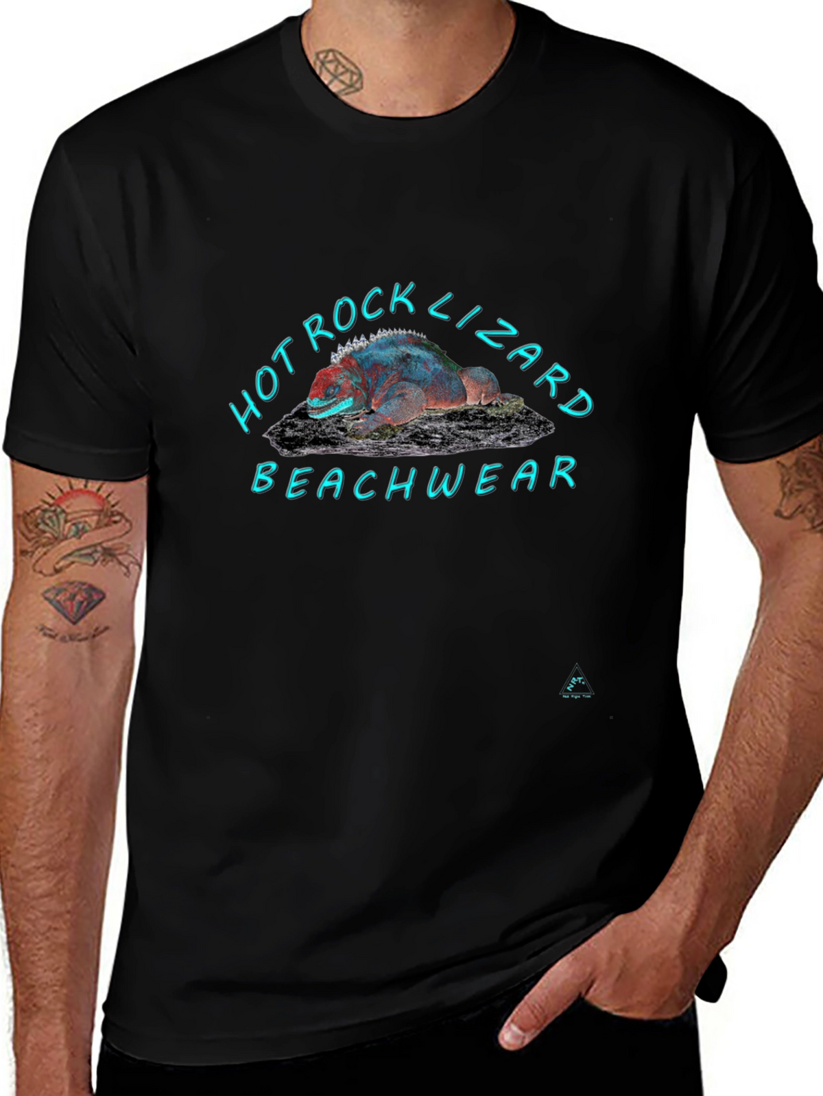 Hot Rock Lizard Beachwear T-Shirt