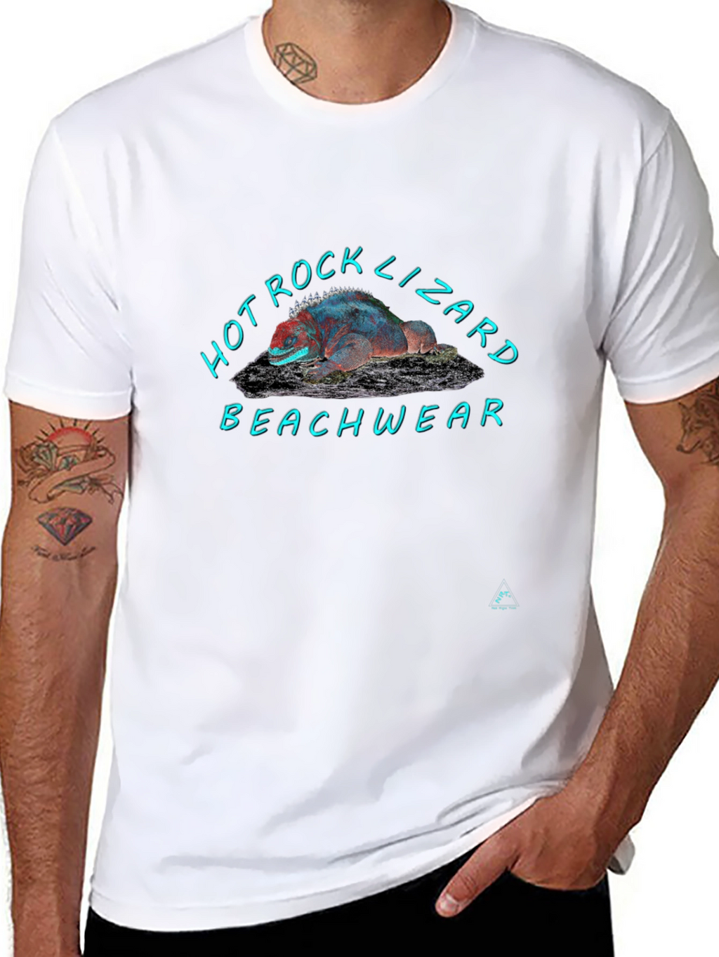 Hot Rock Lizard Beachwear T-Shirt