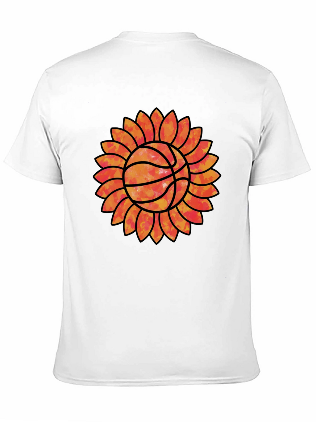 Sunflower Basketball Graphic Tee - Unique Sports Shirt