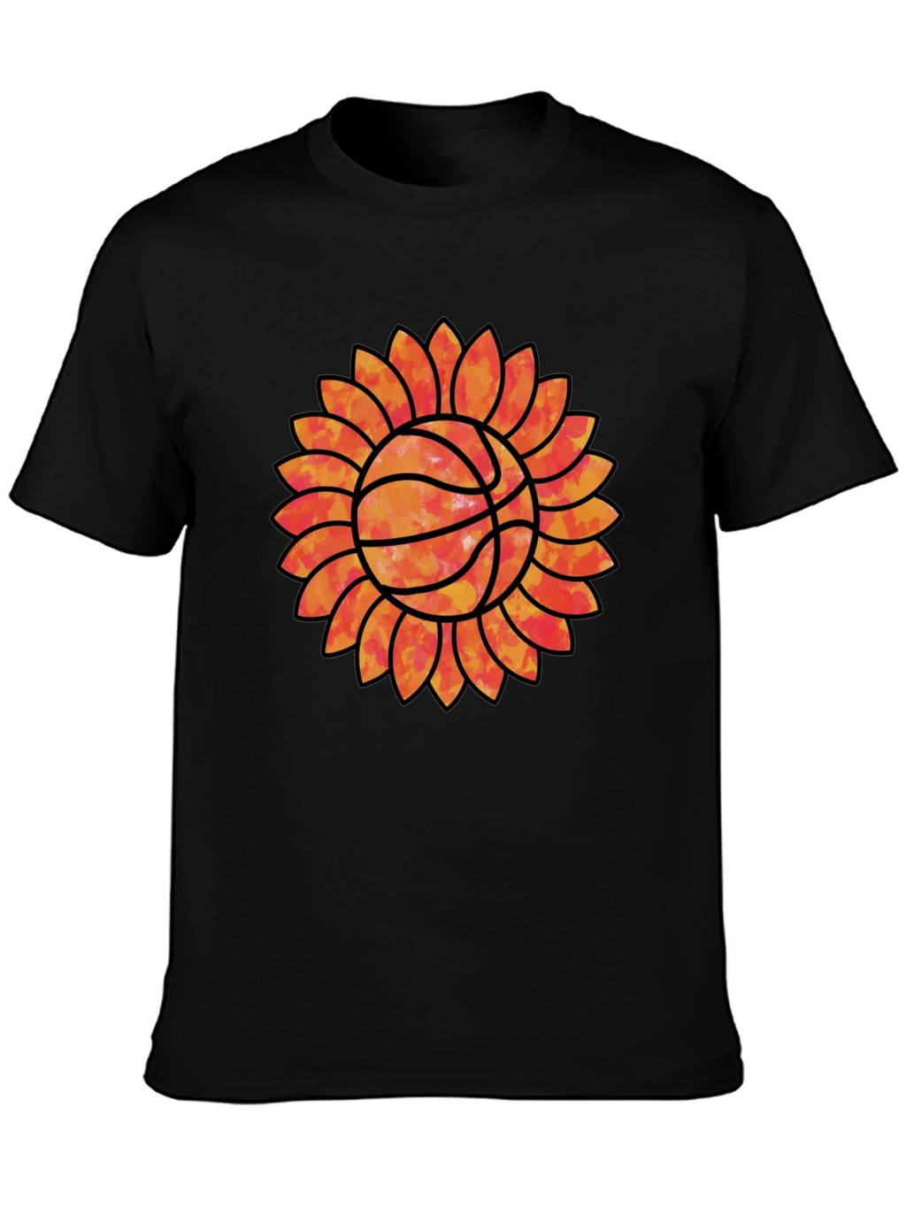 Sunflower Basketball Graphic Tee - Unique Sports Shirt