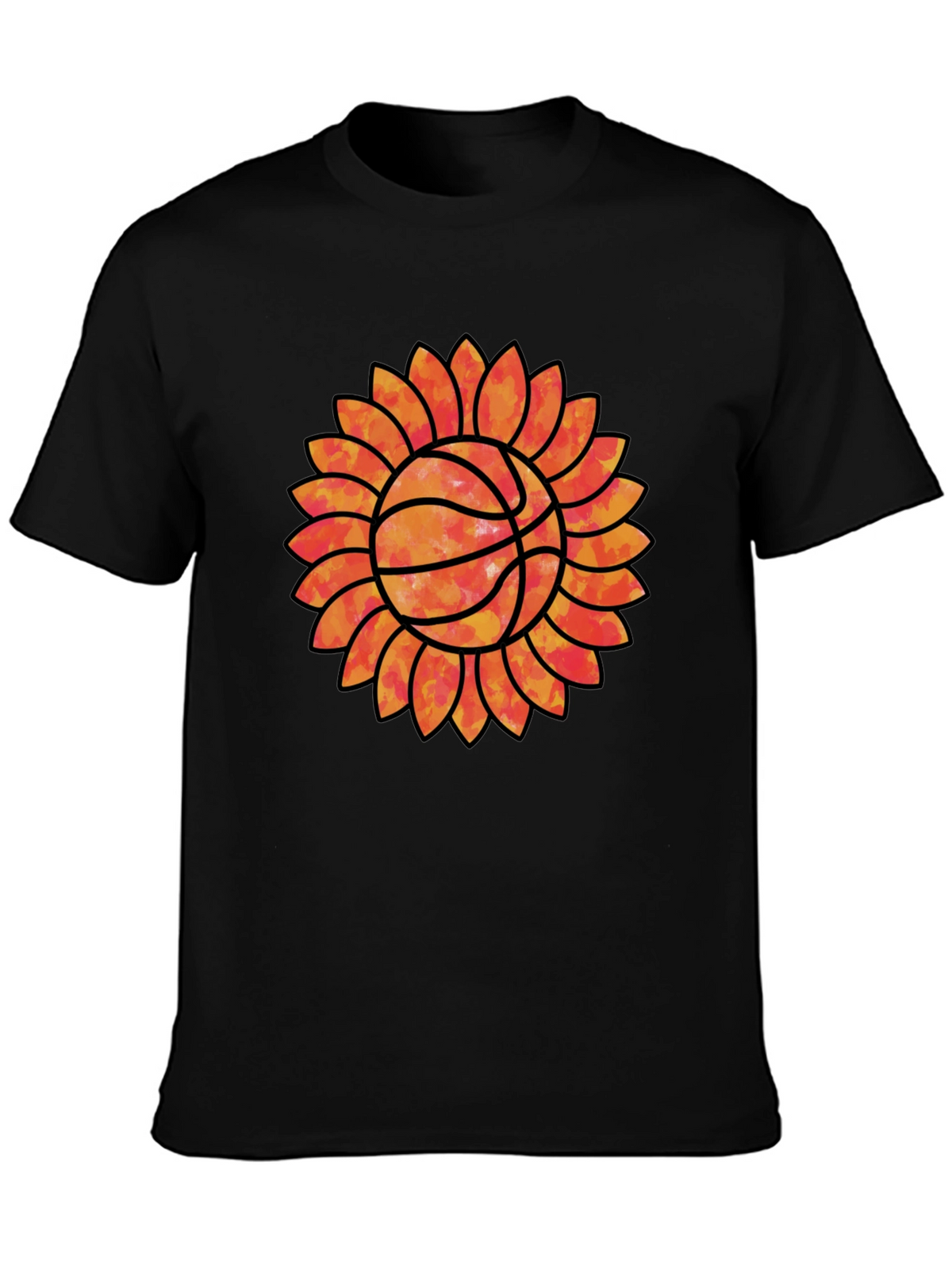 Sunflower Basketball Graphic Tee - Unique Sports Shirt