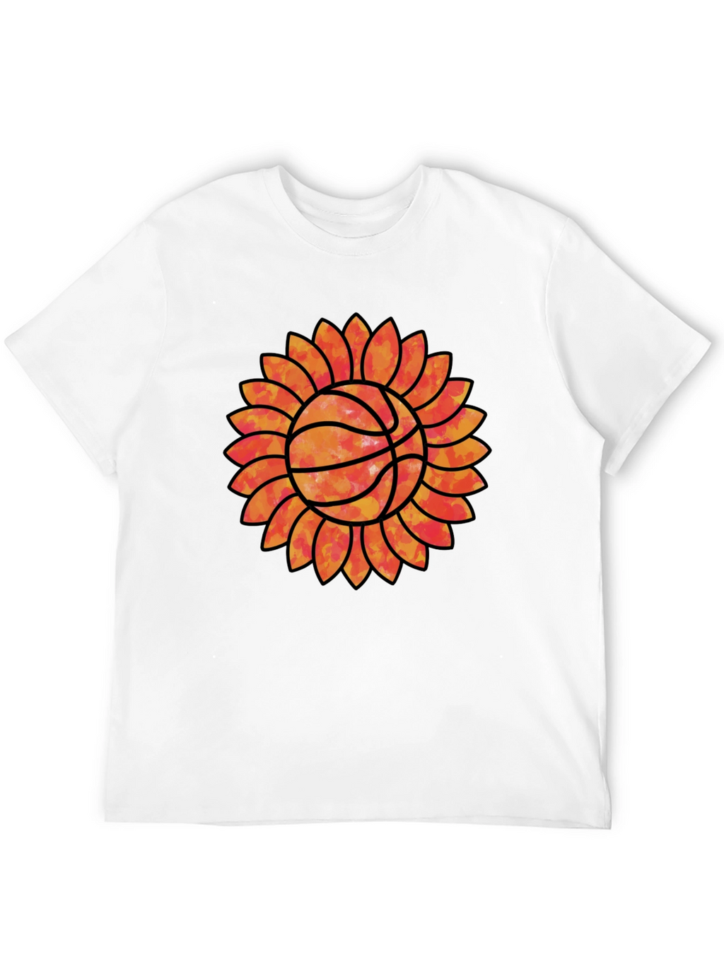Sunflower Basketball Graphic Tee - Unique Sports Shirt