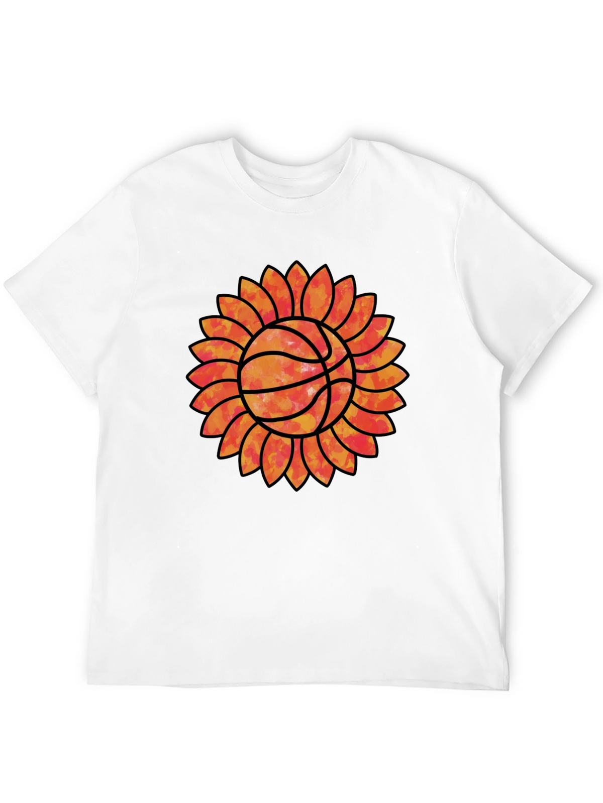 Sunflower Basketball Graphic Tee - Unique Sports Shirt