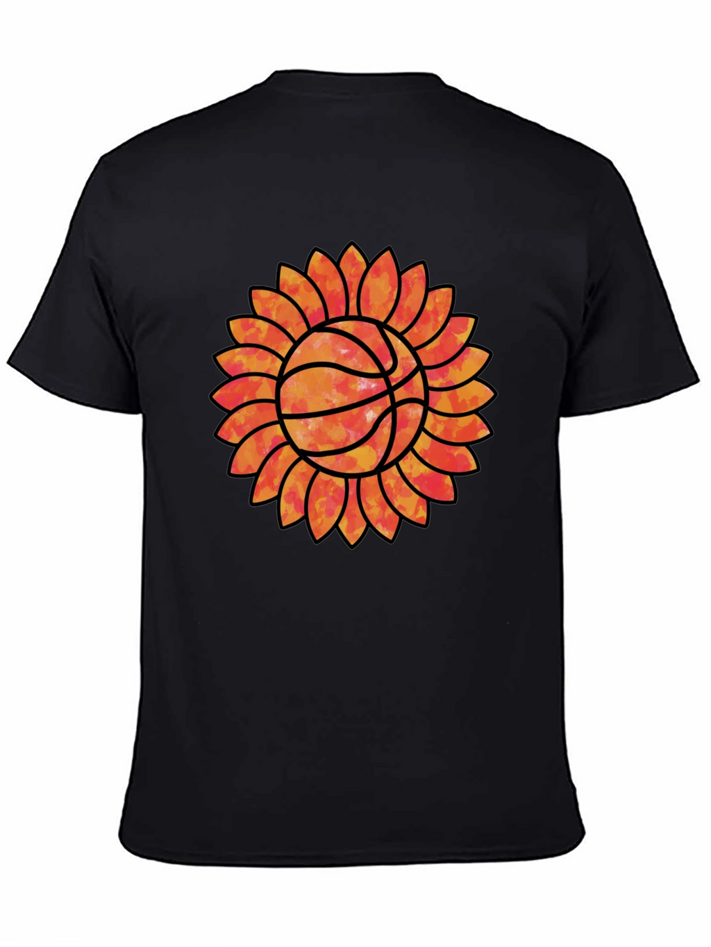 Sunflower Basketball Graphic Tee - Unique Sports Shirt