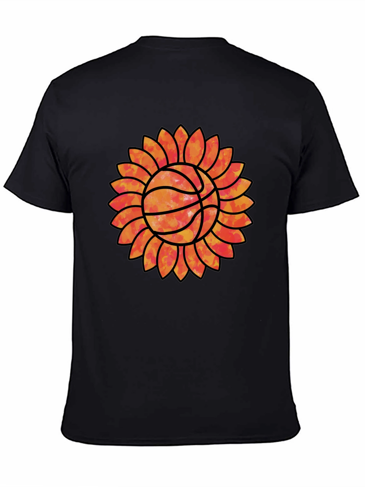 Sunflower Basketball Graphic Tee - Unique Sports Shirt