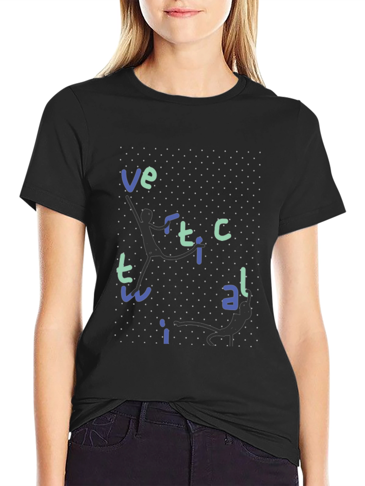 Vertical T-Shirt - Fun Graphic Tee
