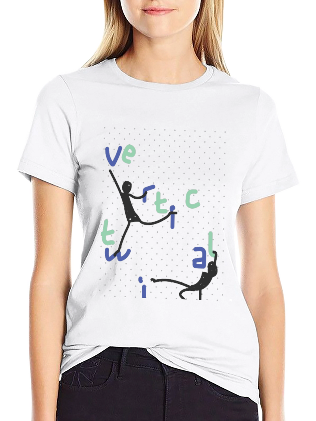 Vertical T-Shirt - Fun Graphic Tee