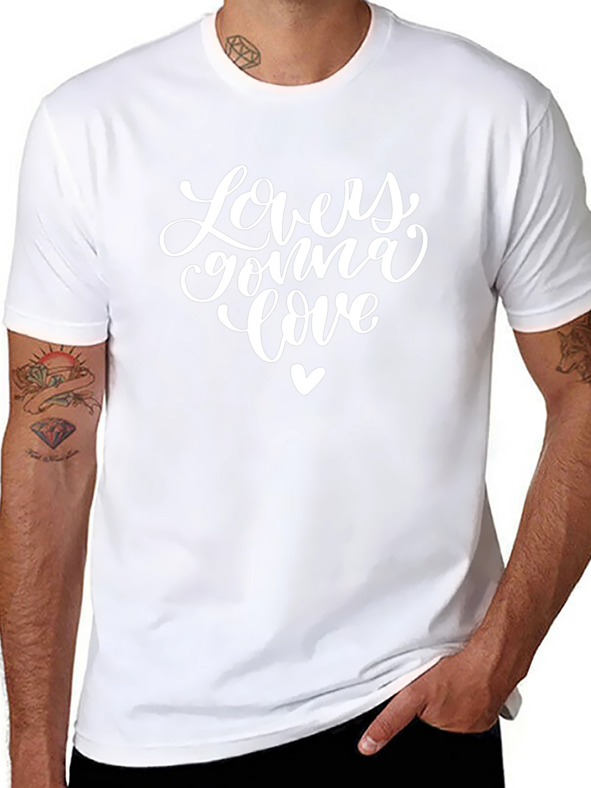 Lovers Gonna Love Graphic Tee - Black