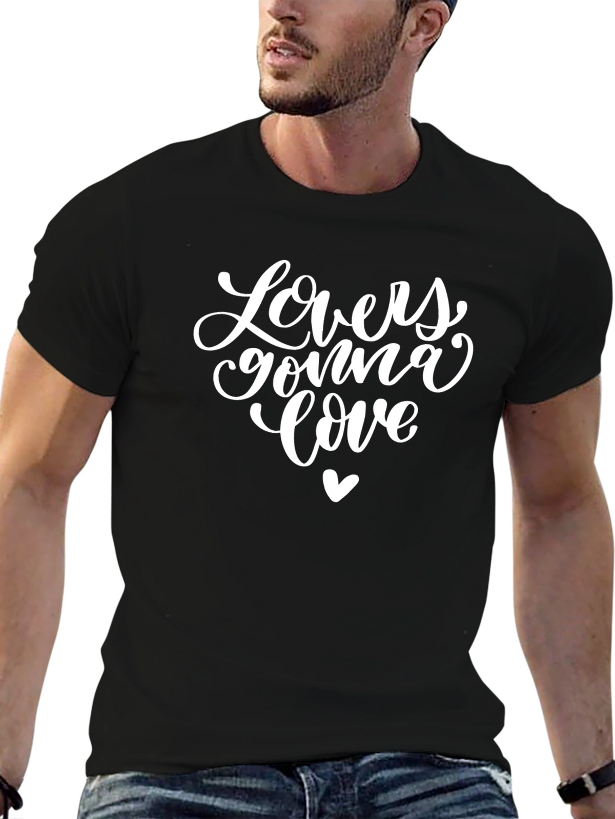 Lovers Gonna Love Graphic Tee - Black