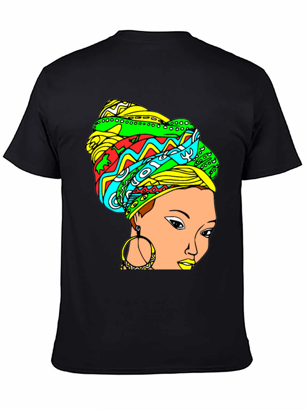 Vibrant Headwrap Graphic Tee